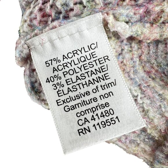 Gentle Fawn V-Neck Sweater Pink Blue Multicolor Size Small - Picture 8 of 11